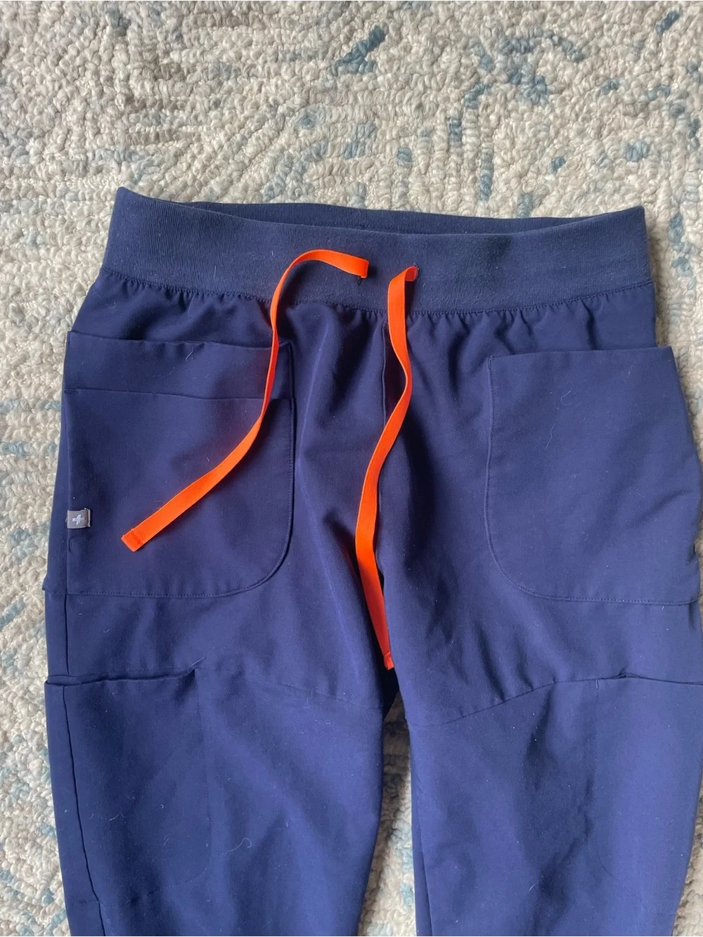 FIGS Mens Zamora Scrub Pant Blue Jogger Cargo Pockets Hospital Lab NursingSZ S/T